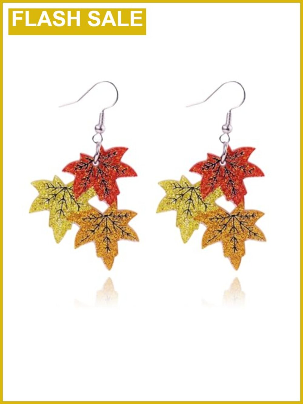 Acrylic Fall Thanksgiving Dangle Earrings French Wire Drop Charm Autumn